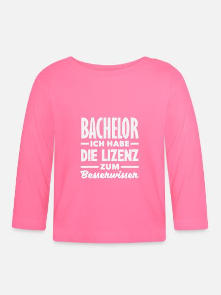 Bachelor - Baby Bio-Langarmshirt - Azalea