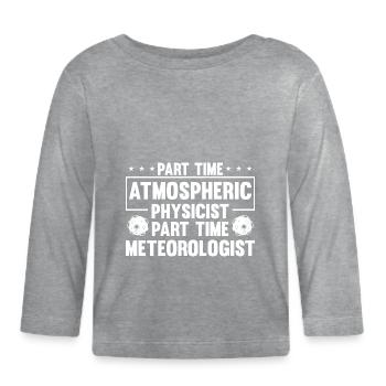Physicien physicien - T-shirt manches longues bio Bébé - gris chiné - Devant