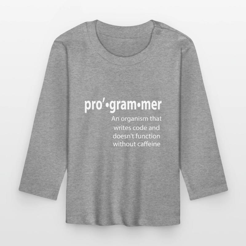 Programmeur - Coder - Hacker - IT T-shirt manches longues bio Bébé