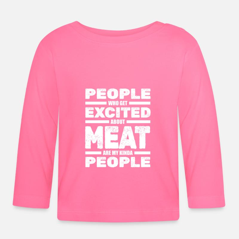 Boucher Boucher Boucher Boucher - T-shirt manches longues bio Bébé - rose azalée