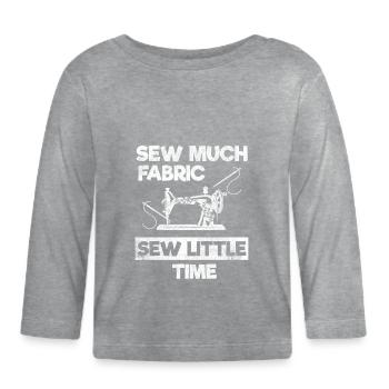 Machine à coudre Closer Tailor - T-shirt manches longues bio Bébé - gris chiné - Devant