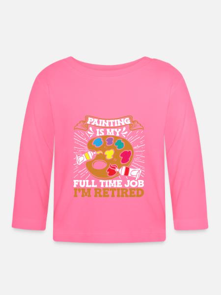 Maler Lackierer Palette - Baby Bio-Langarmshirt - Azalea