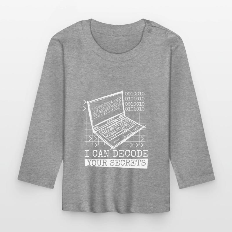 Décodage du programmeur Developer Coder T-shirt manches longues bio Bébé