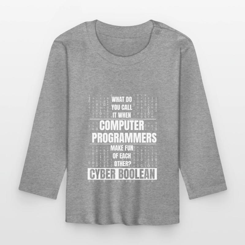 Developer Coder Programmer Funny Organic Baby Long Sleeve T-Shirt