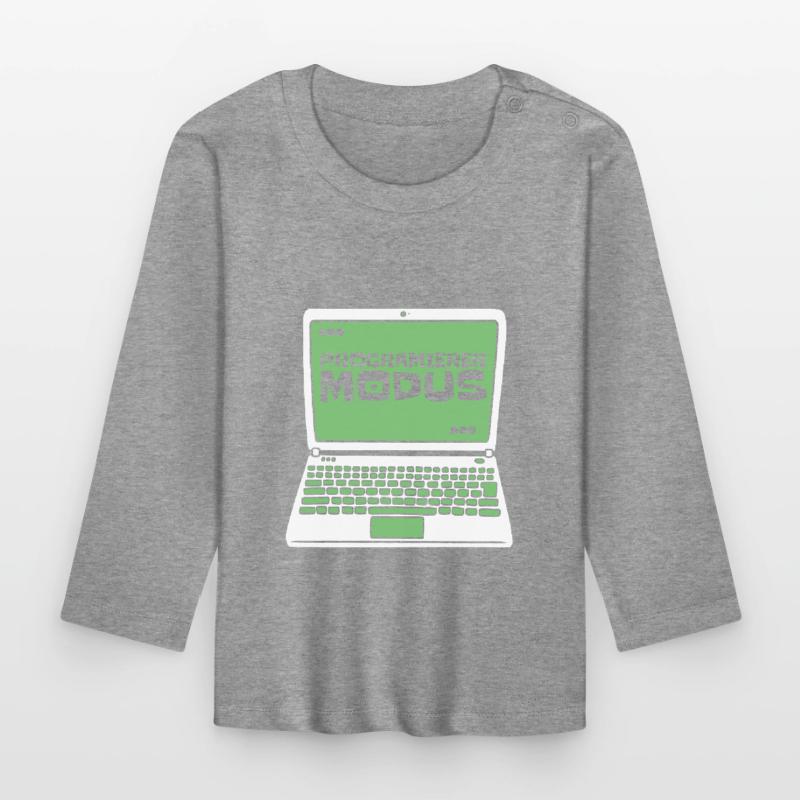 Developer Coder Programmer Laptop Organic Baby Long Sleeve T-Shirt