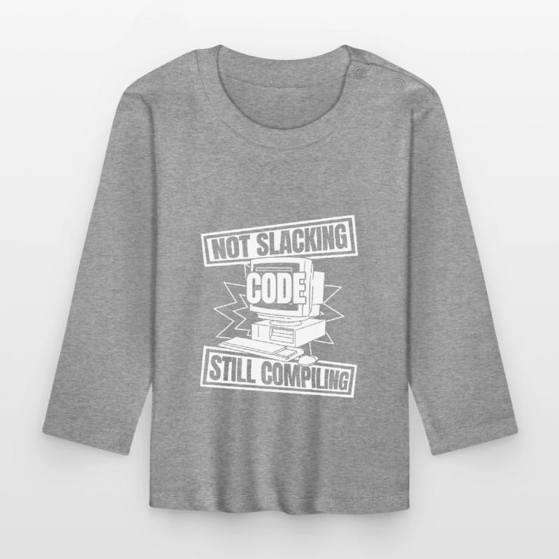 Entwickler Coder Programmierer Computer Baby Bio-Langarmshirt