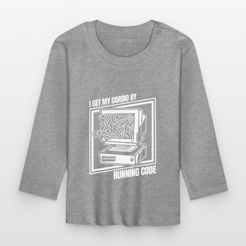Entwickler Coder Programmierer Computer Baby Bio-Langarmshirt