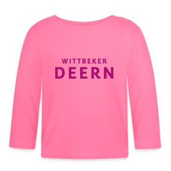 „Wittbeker Deern“ pink - Baby Bio-Langarmshirt - Azalea - Vorne