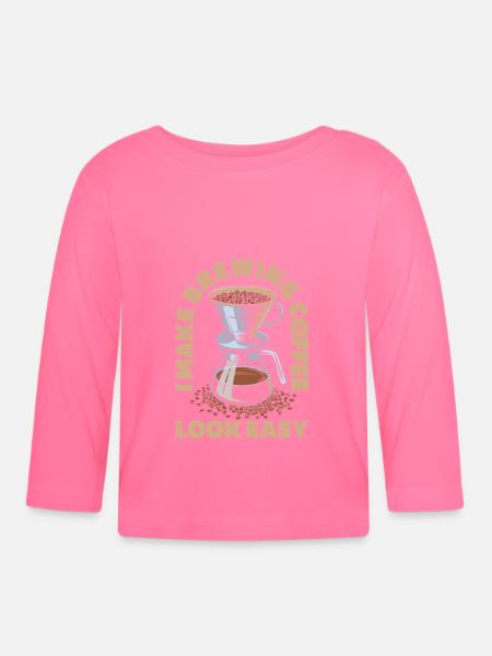 Barista - Baby Bio-Langarmshirt - Azalea