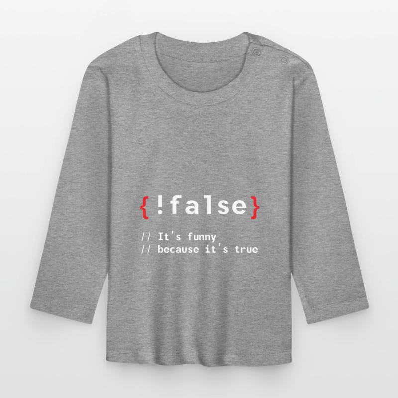 Coding Debug Admin Programm Geschenk Baby Bio-Langarmshirt