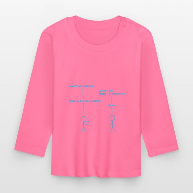 Coding Spruch Debug IT Nerd Geschenk Baby Bio-Langarmshirt