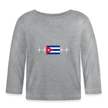 Meilleur vendeur de matelas de lit Docteur - T-shirt manches longues bio Bébé - gris chiné - Devant