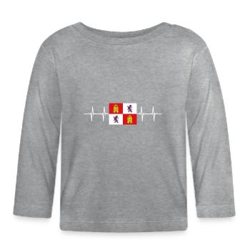 Spain Spanish Region Castile And León - Organic Baby Long Sleeve T-Shirt - heather grey - Front