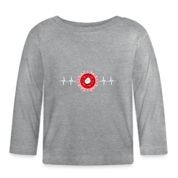 Borsch Beetroot Ukrainian Borscht - Organic Baby Long Sleeve T-Shirt - heather grey - Front