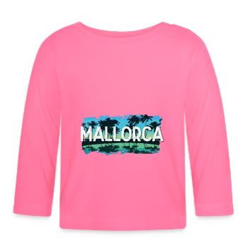 Majorca - Organic Baby Long Sleeve T-Shirt - azalea - Front