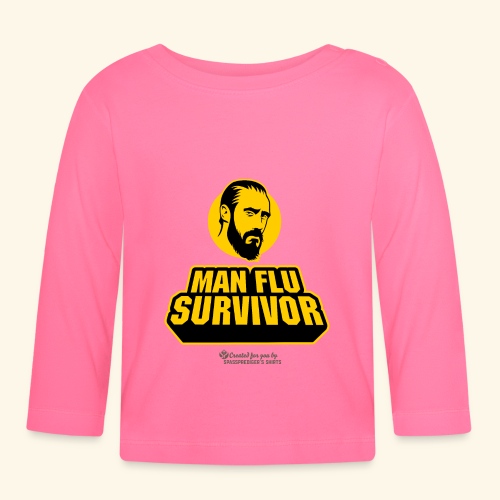 Man Flu Survivor Internet Meme - Baby Langarmshirt