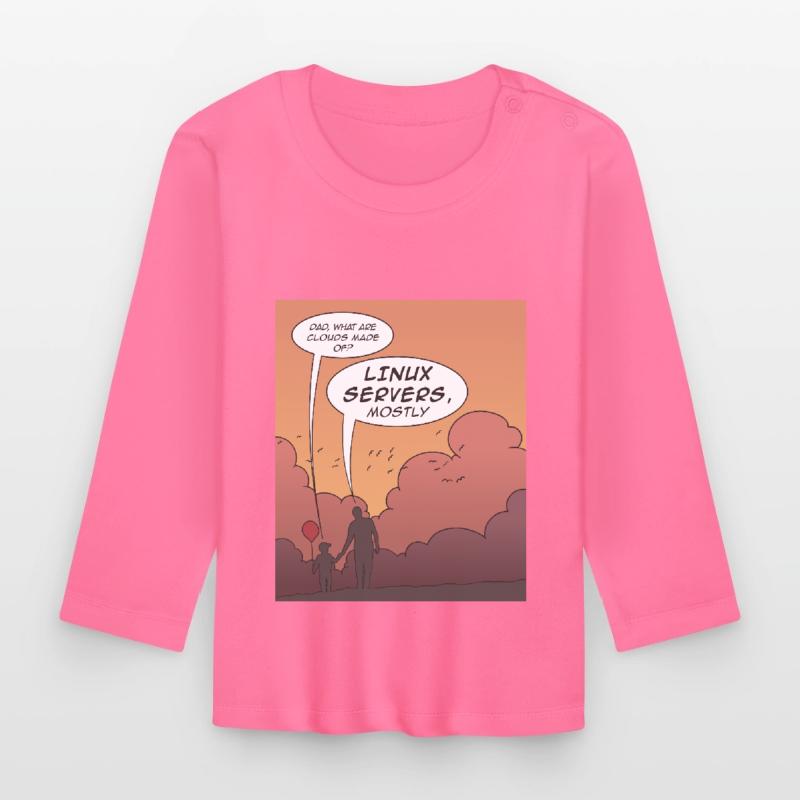 Drôle de codage langages de programmation Conception T-shirt manches longues bio Bébé