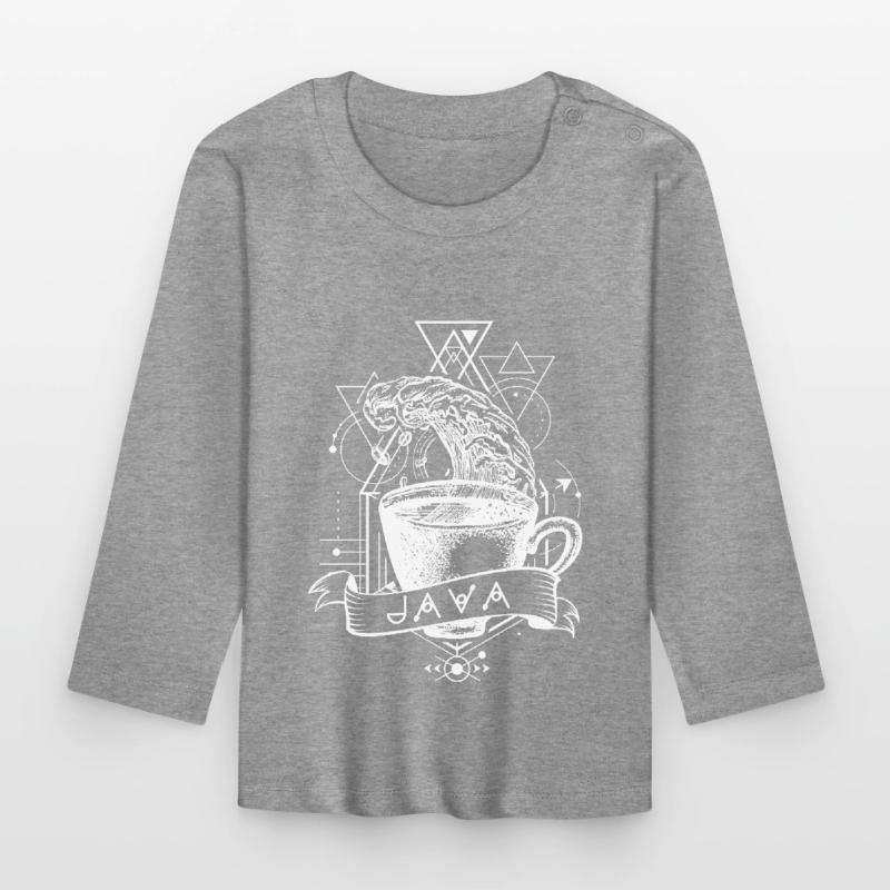 Java Programmiersprache Baby Bio-Langarmshirt