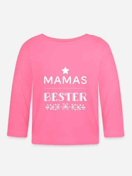 Mamas Bester - Baby Bio-Langarmshirt - Azalea