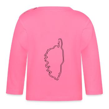 Corsica - Organic Baby Long Sleeve T-Shirt - azalea - Back