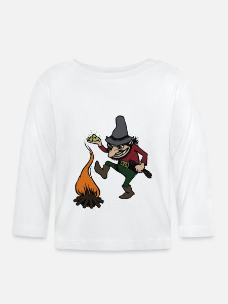 Rumpelstilzchen - Baby Bio-Langarmshirt - Weiß
