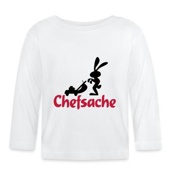 jardin - T-shirt manches longues bio Bébé - blanc - Devant