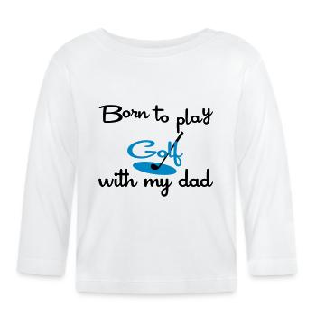 golf - T-shirt manches longues bio Bébé - blanc - Devant