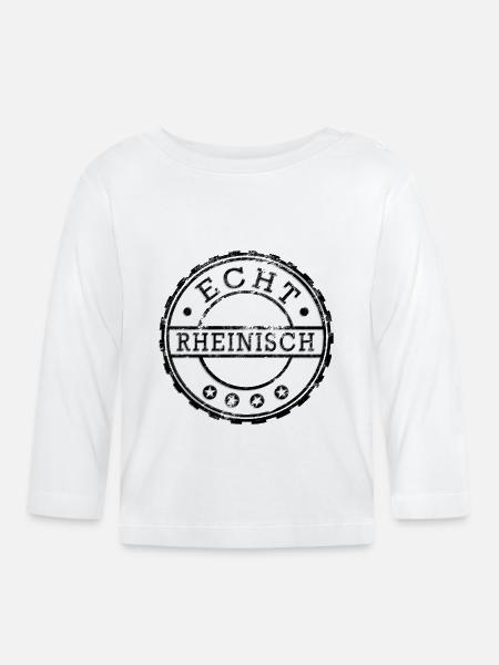 Rheinländer - Baby Bio-Langarmshirt - Weiß