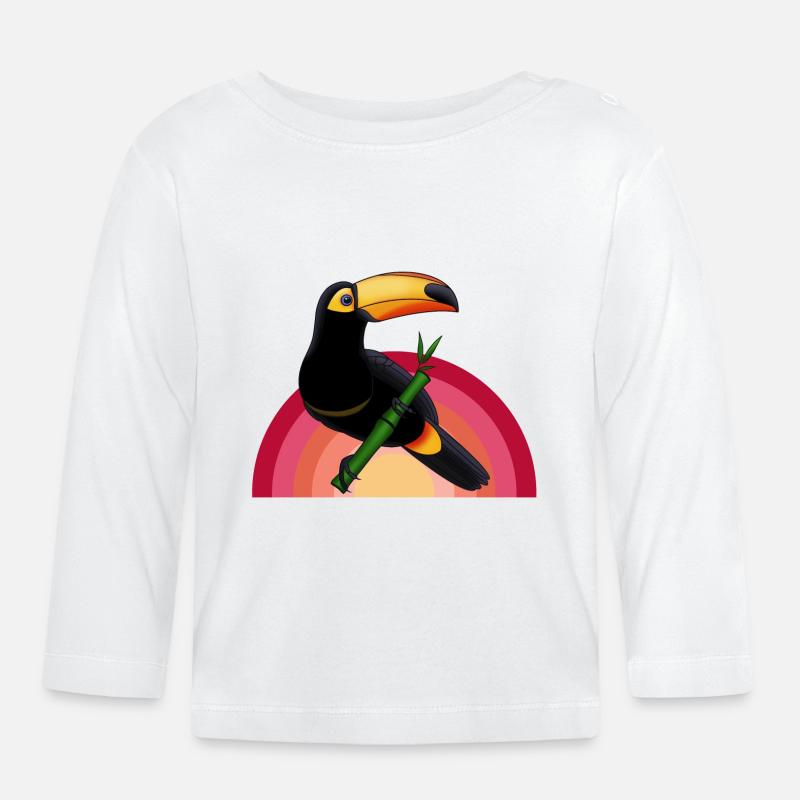 Tukan - Baby Bio-Langarmshirt - Weiß