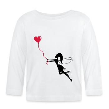 fee_in_love - Organic Baby Long Sleeve T-Shirt - white - Front