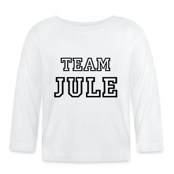TEAM JULE Dog Name TeamTricot - Organic Baby Long Sleeve T-Shirt - white - Front