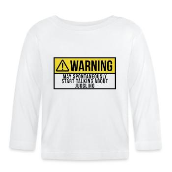 Jonglage - Baby Bio-Langarmshirt - Weiß - Vorne