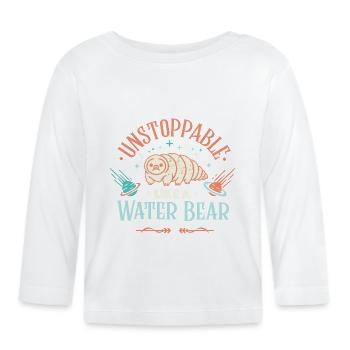 Tardigrade inarrêtable - T-shirt manches longues bio Bébé - blanc - Devant