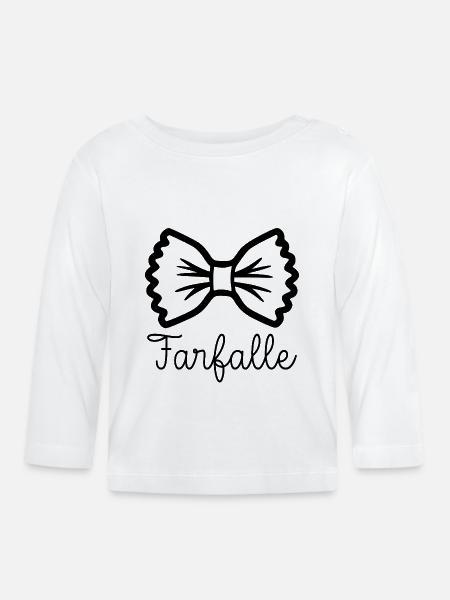 Schmetterlinge - Baby Bio-Langarmshirt - Weiß