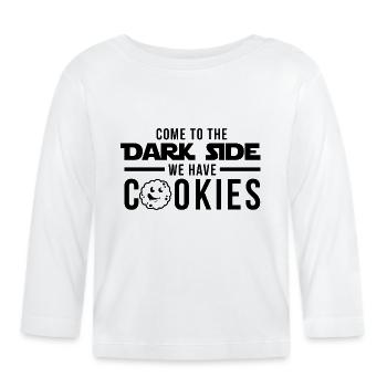 Venez du côté obscur We Habe Cookies - T-shirt manches longues bio Bébé - blanc - Devant