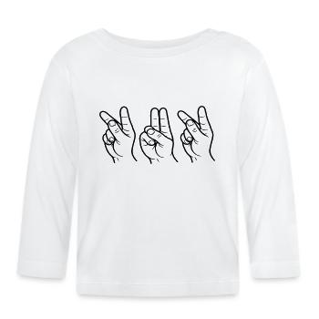 Signe Ekivok - T-shirt manches longues bio Bébé - blanc - Devant