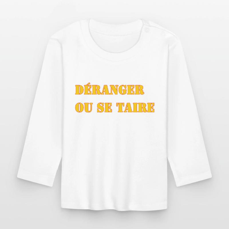 STÖREN ODER SCHWEIGEN. Baby Bio-Langarmshirt