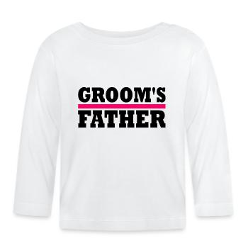 Grooms father - T-shirt manches longues bio Bébé - blanc - Devant