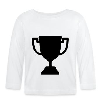Cup Symbol Champion - Organic Baby Long Sleeve T-Shirt - white - Front