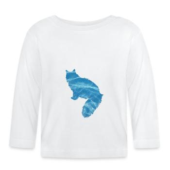 Eau de chat - T-shirt manches longues bio Bébé - blanc - Devant