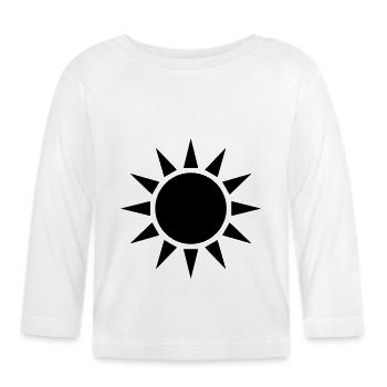 Sonne Symbol - T-shirt manches longues bio Bébé - blanc - Devant