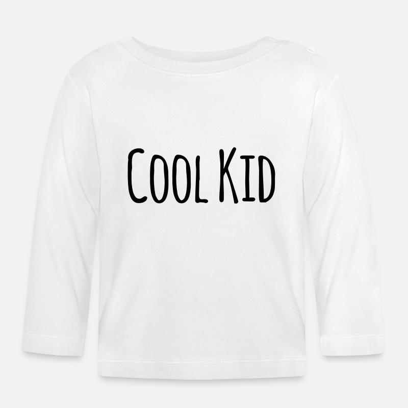 Cool Kid - Baby Bio-Langarmshirt - Weiß