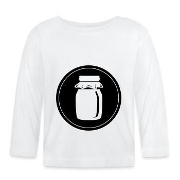 Apiculteur symbole miel - T-shirt manches longues bio Bébé - blanc - Devant