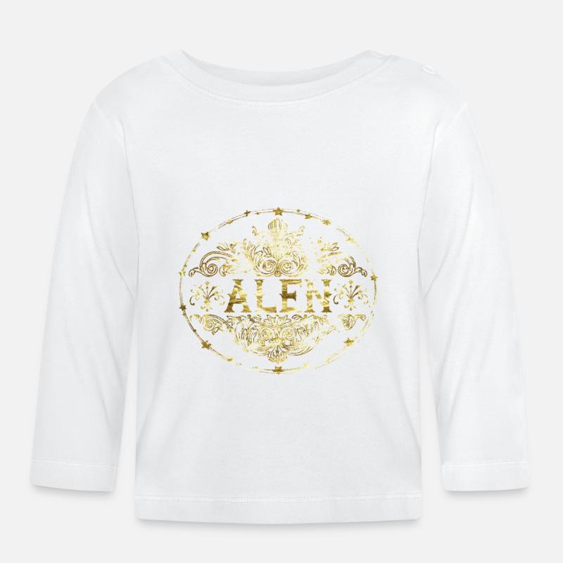 Alen - Baby Bio-Langarmshirt - Weiß