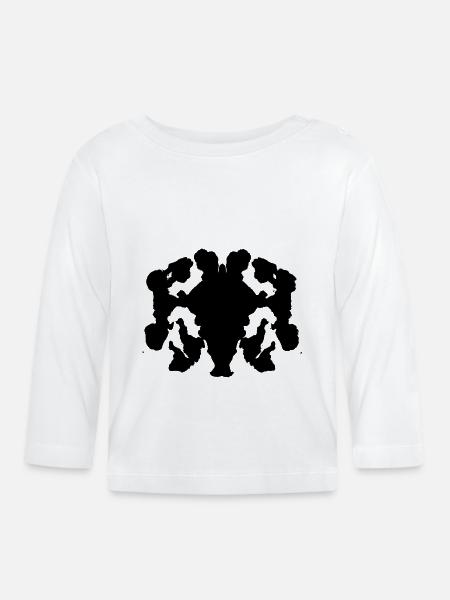 Test de Rosarch - Baby Bio-Langarmshirt - Weiß