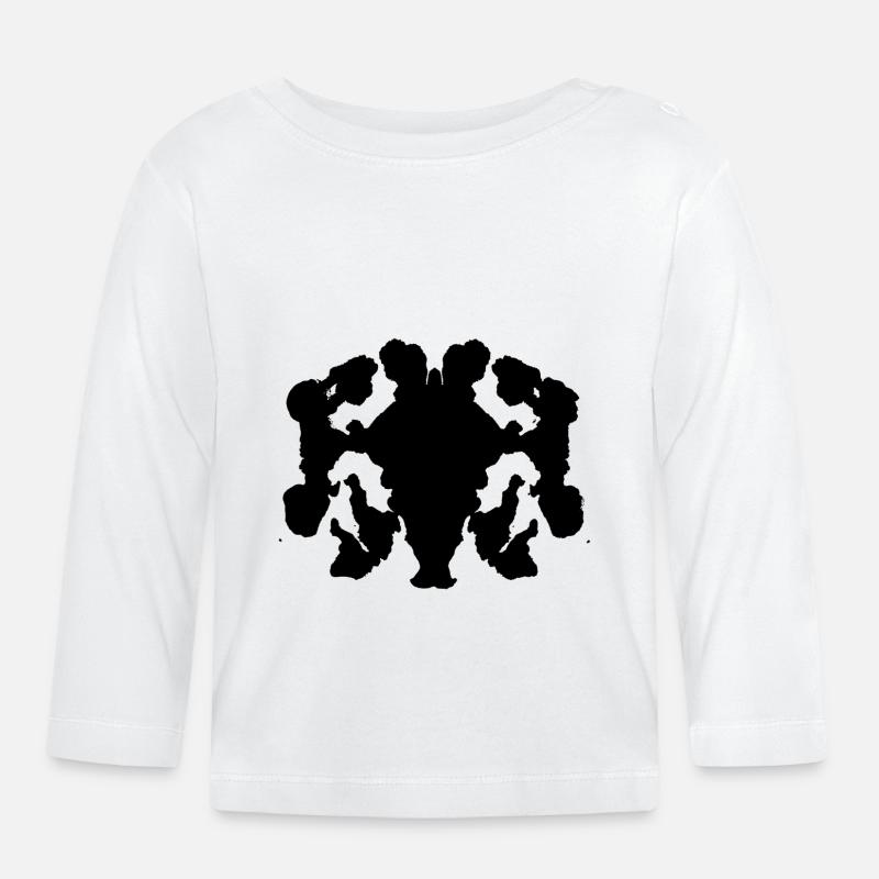 Test de Rosarch - Baby Bio-Langarmshirt - Weiß