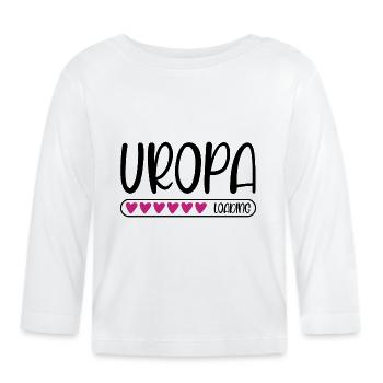 Uropa loading - Baby Bio-Langarmshirt - Weiß - Vorne