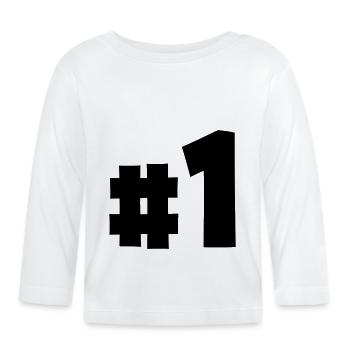 Top 1 - Baby Bio-Langarmshirt - Weiß - Vorne