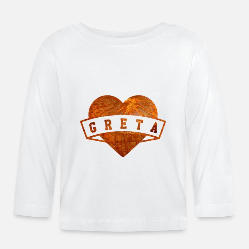 Greta - T-shirt manches longues bio Bébé - blanc