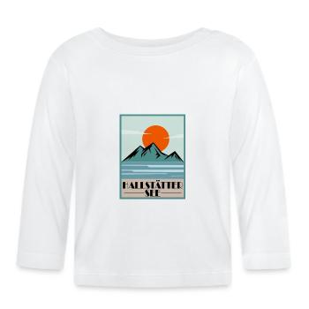 Hallstätter See - Baby Bio-Langarmshirt - Weiß - Vorne